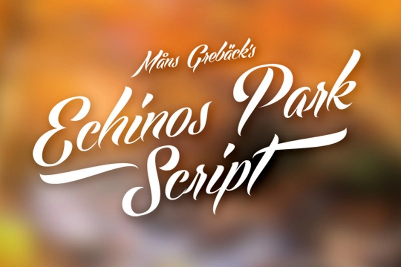 Echinos Park Script Font