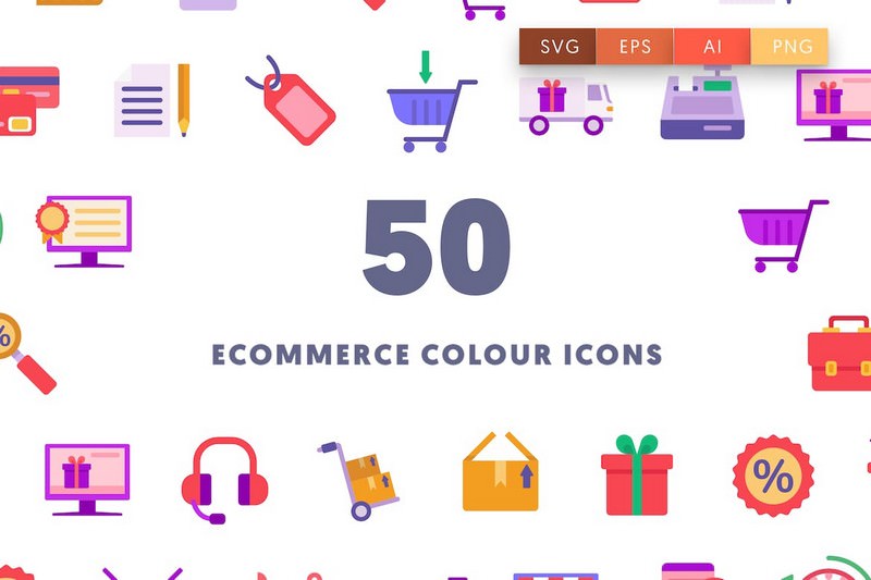 Ecommerce Colour Icons
