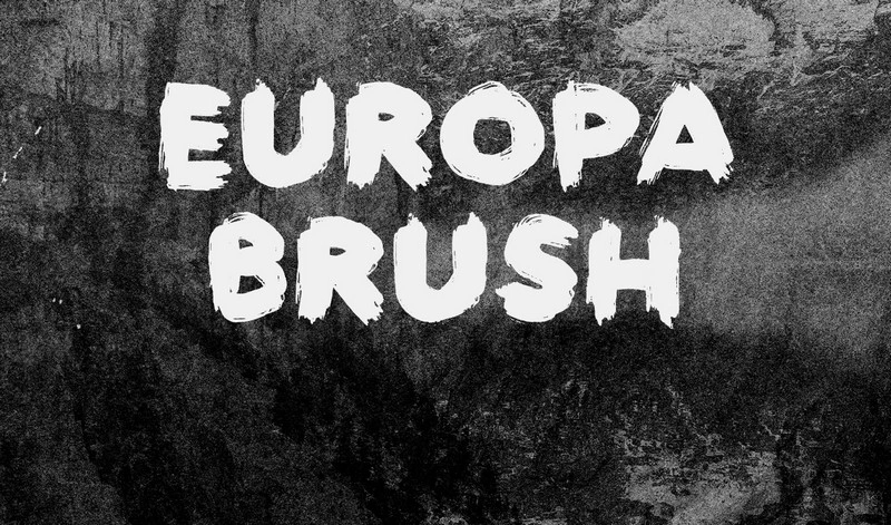Europa Brush FREE Textured Brush Font