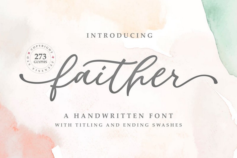 Faither Hand Written Font