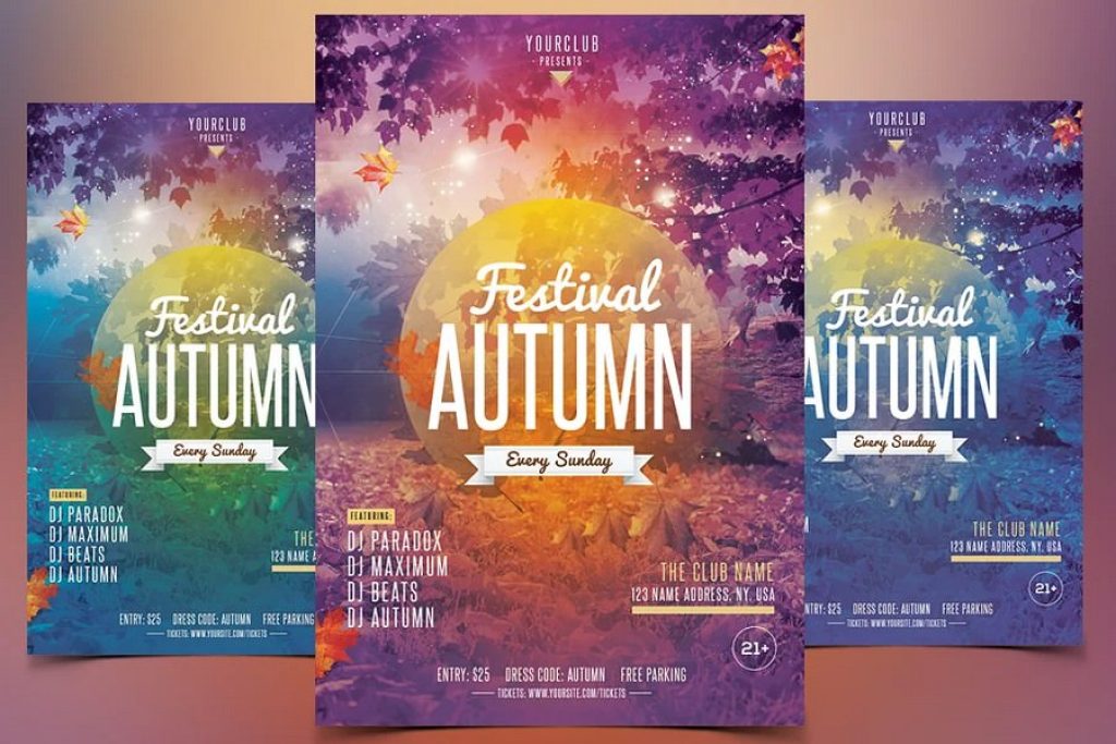 Fall Festival - Autumn PSD Flyer
