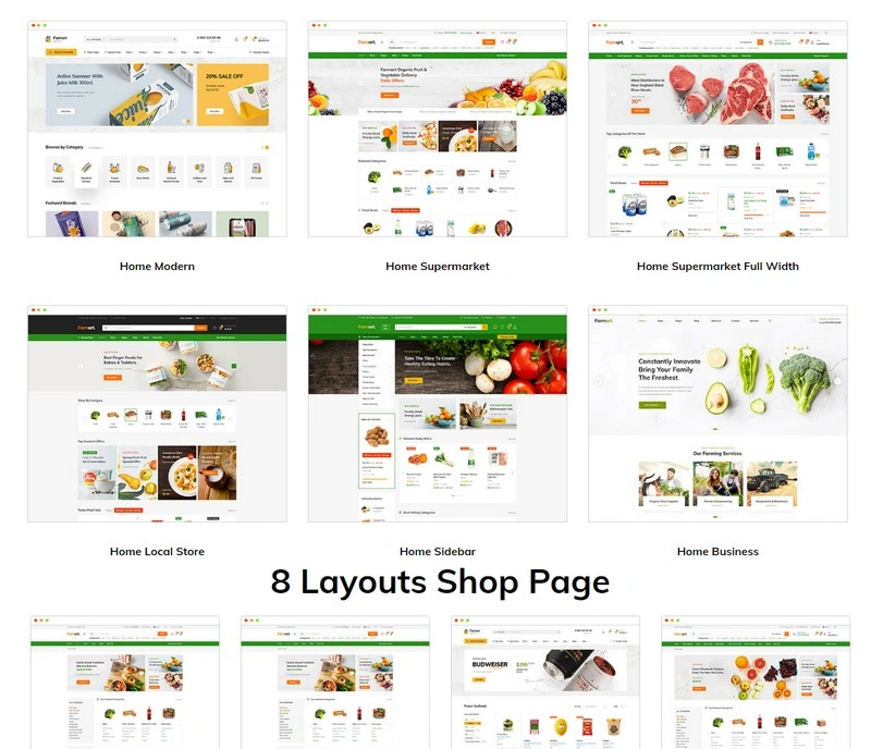 Farmart - Organic & Grocery Marketplace WordPress Theme