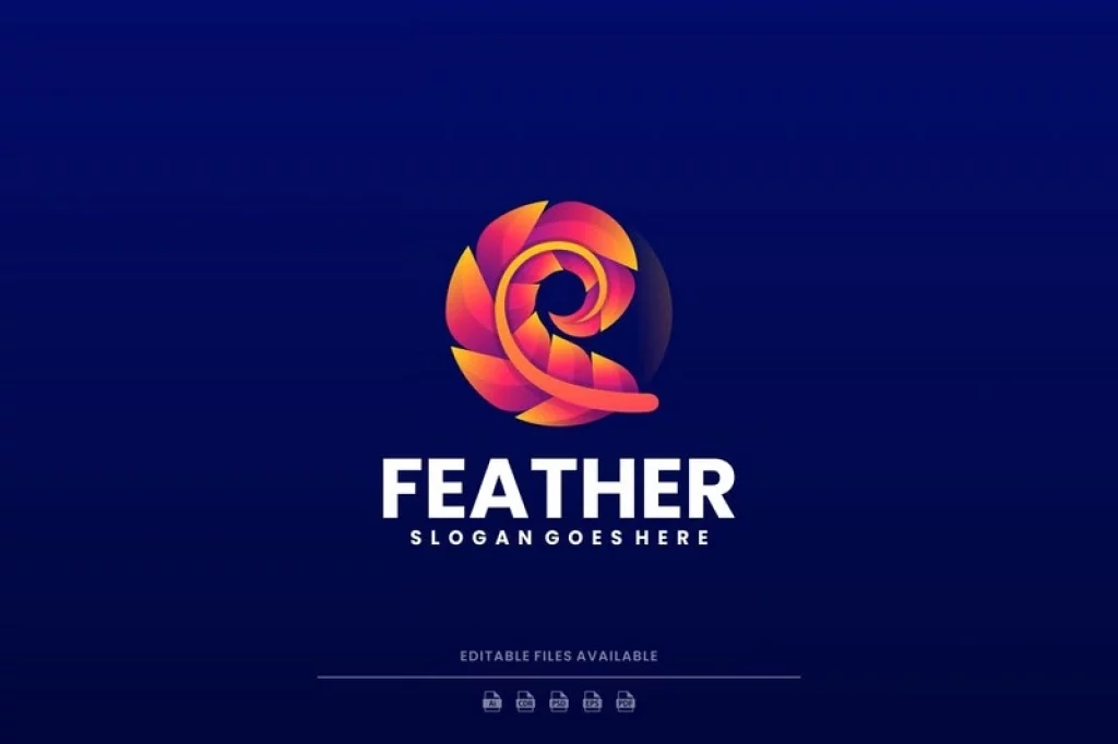 Feather Gradient Logo
