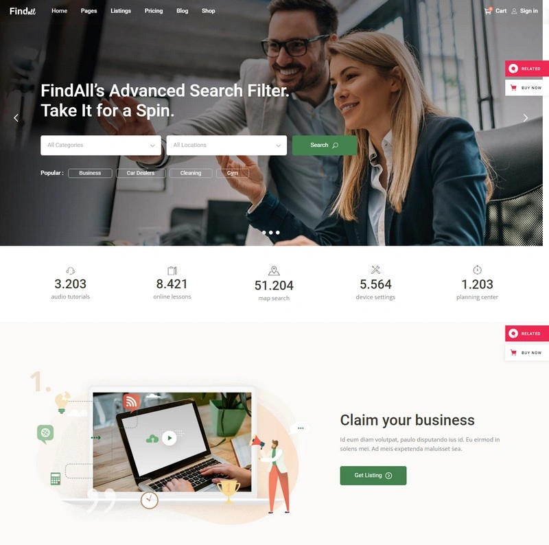 FindAll - Business Directory Theme