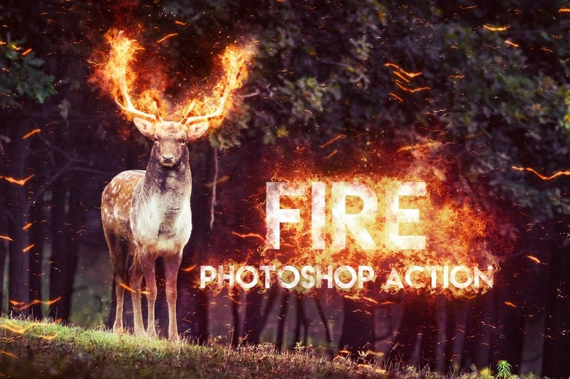 Fire Photoshop Action