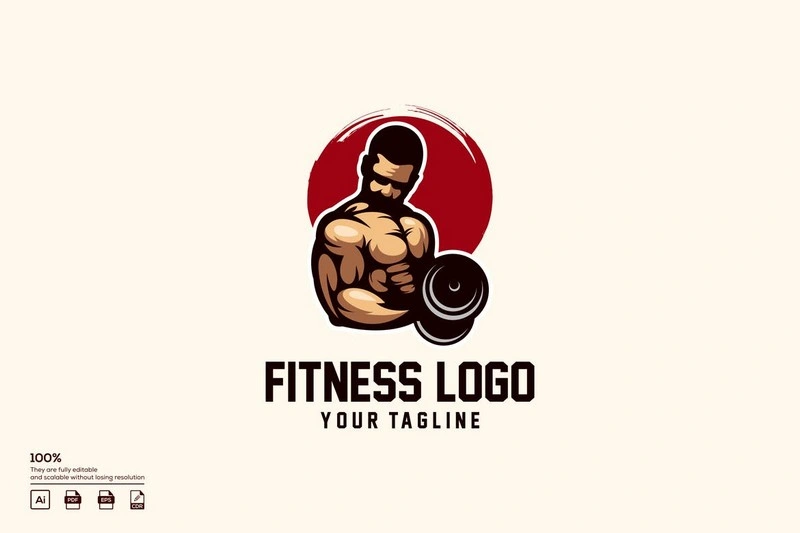 Fitness Logo Design Vector