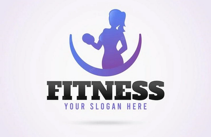 Fitness Logo Template Flat