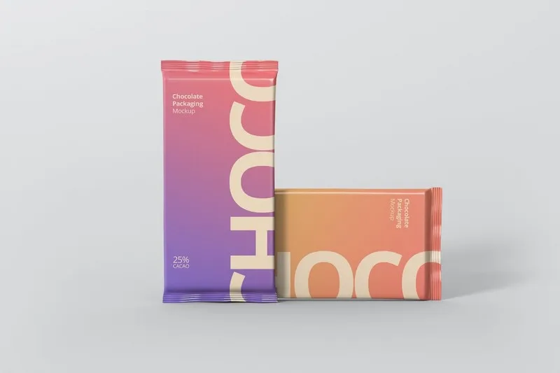 Foil Chocolate Packaging Mock-up