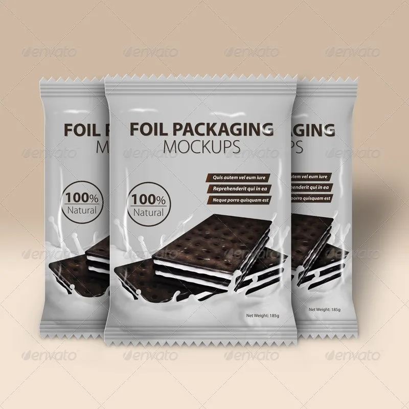 Foil Packaging Mockups Vol.2