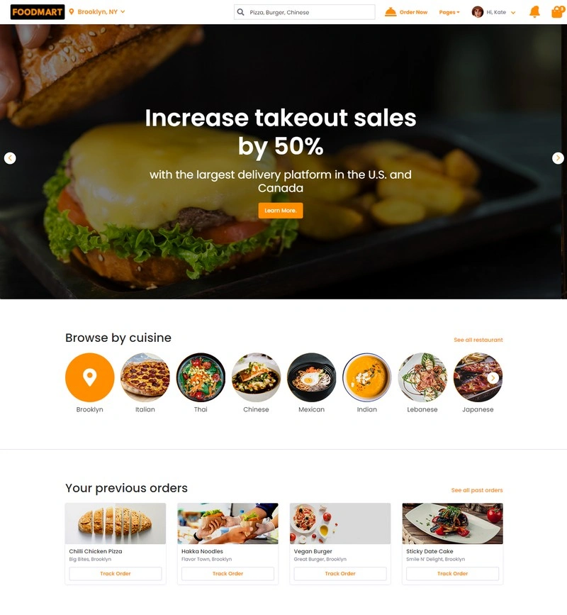 FoodMart Website Template