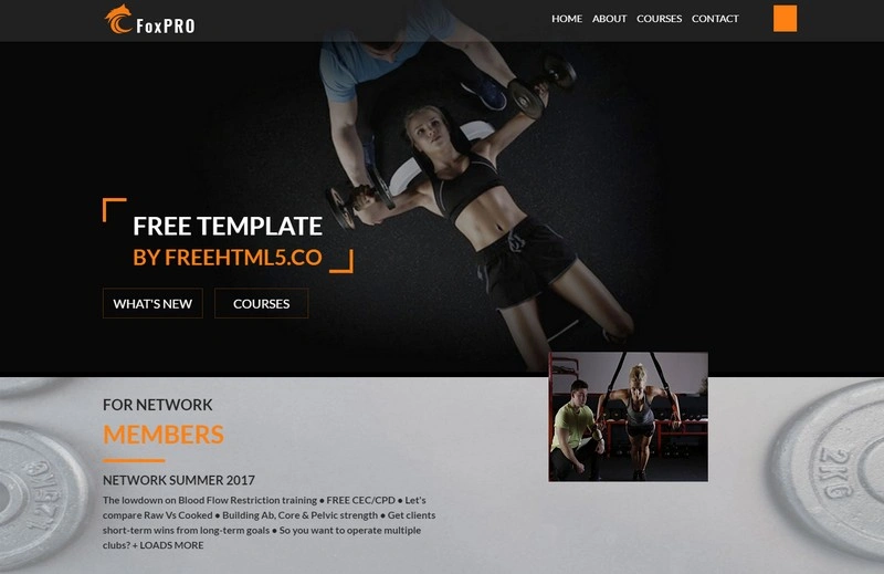 Fox Free One Page HTML5 Bootstrap 4 Website Template
