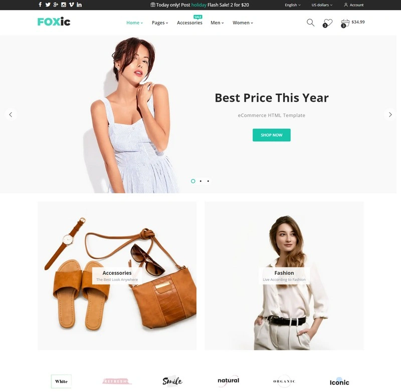 Foxic - eCommerce HTML Template