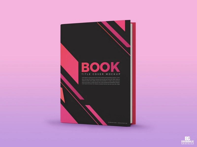 Free Book Title Cover Mockup PSD
