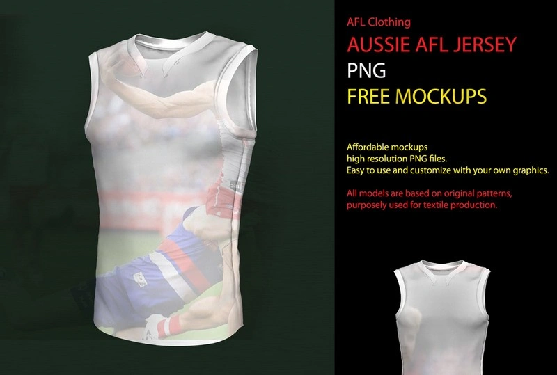 Free Mockup AFL Aussie Jersey