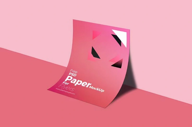 Free PSD A4 Paper MockUp