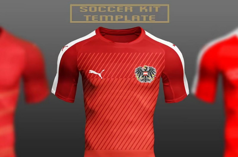 Free Soccer Kit Mockup