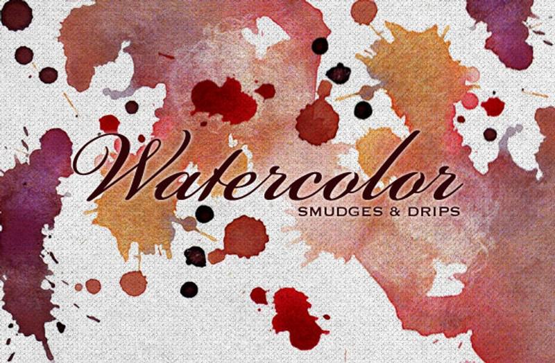Free Watercolor Smudges Textures