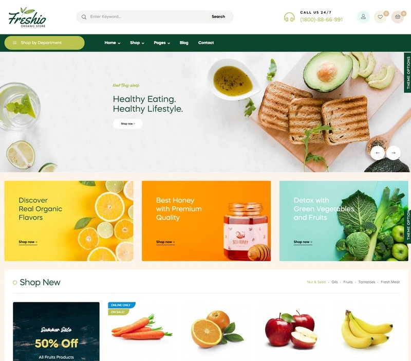 Freshio - Organic & Food Store
