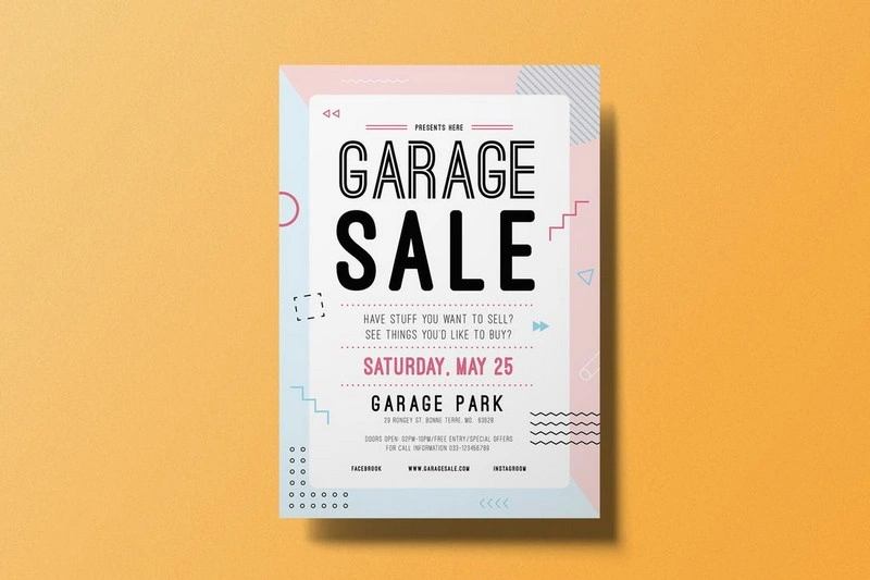 Garage Park Sale Flyer