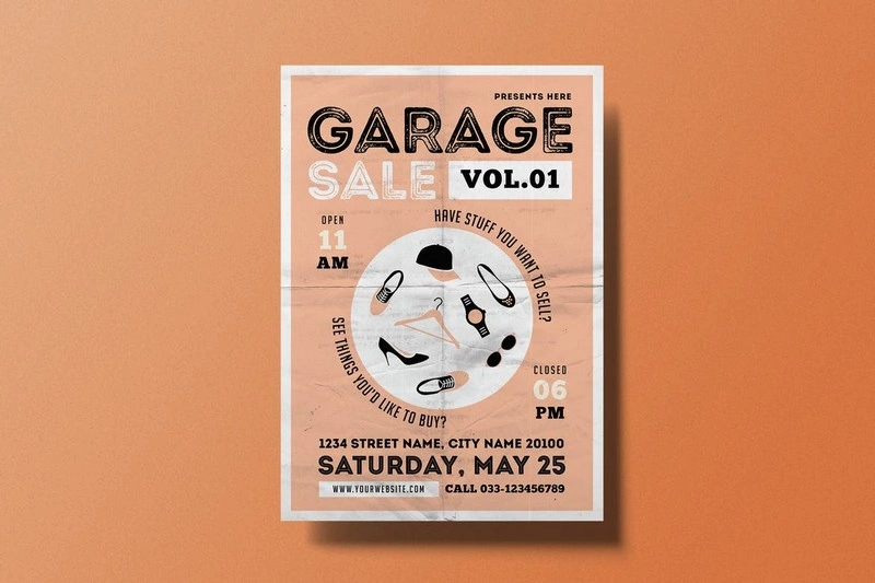 Garage Sale Flyer Vol.1