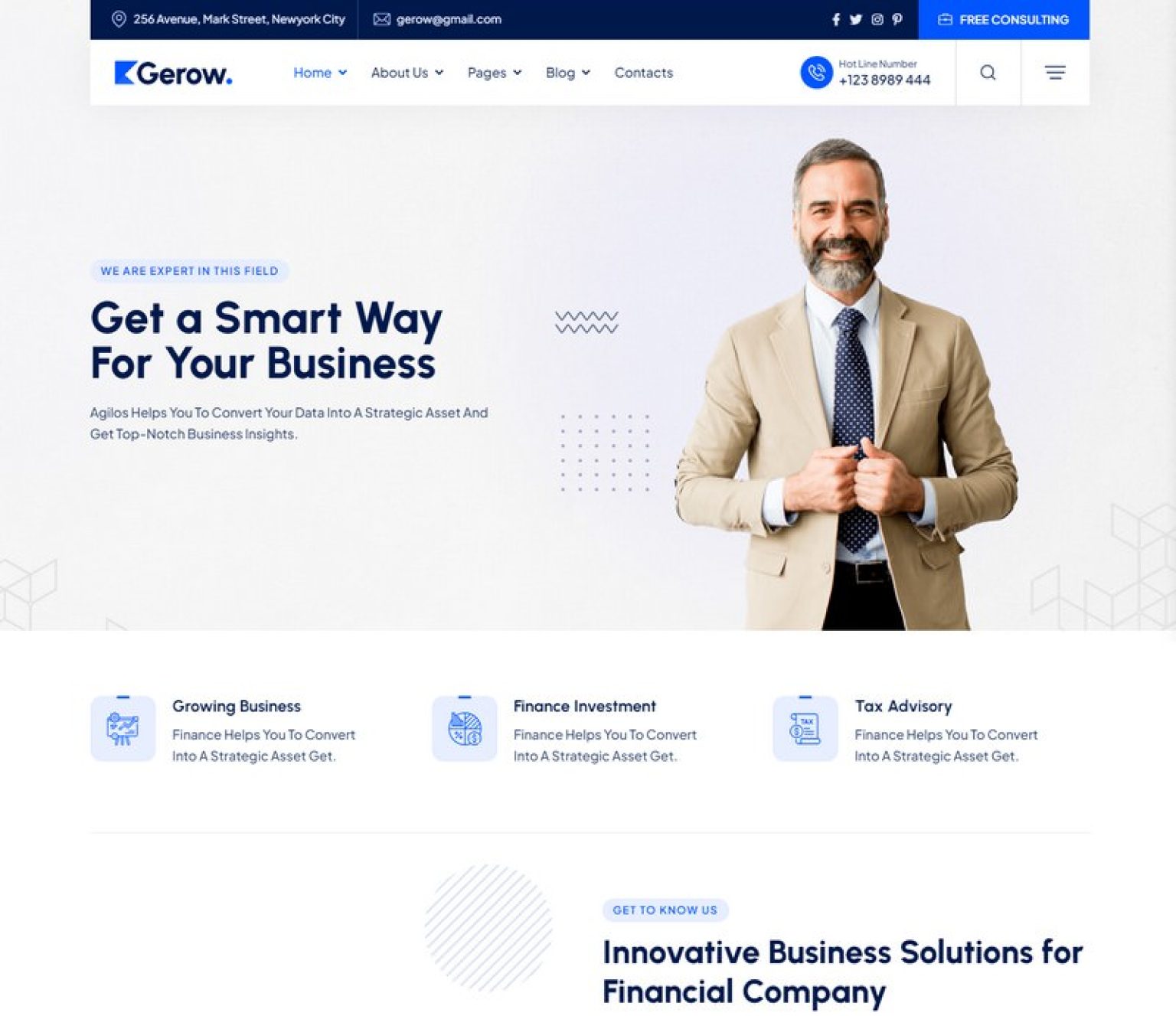 31 Best Consulting Website Templates 2024 Templatefor   Gerow Business Consulting NextJS Template 1536x1327 