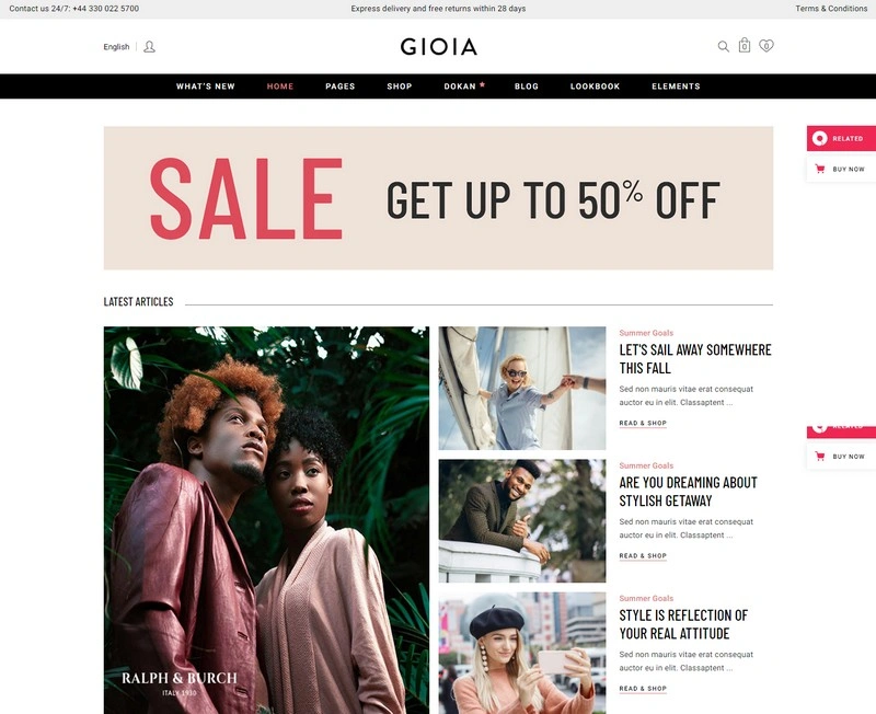 Gioia - Modern Fashion Shop