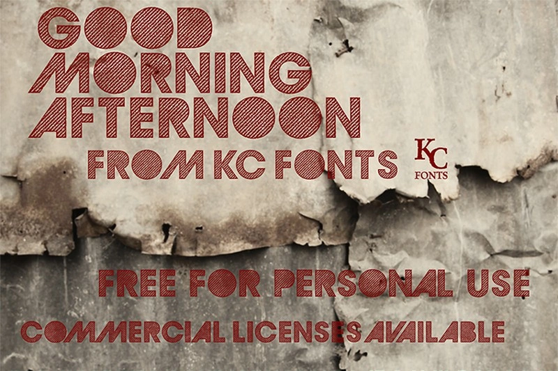 Good Morning Afternoon Font