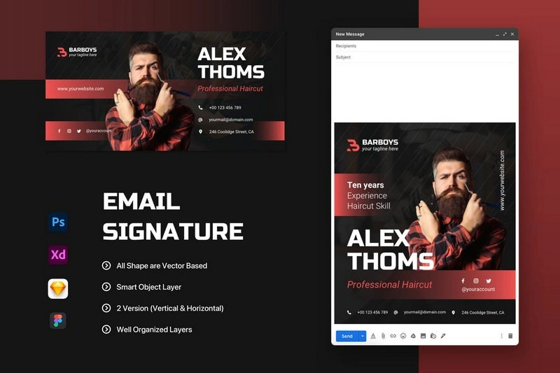 Gorgeous Email Signature Template