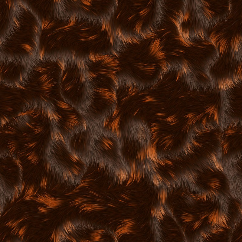 Great Seamless Fur Texture In Brown And Orange