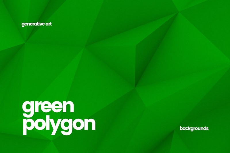 Green Polygon Backgrounds