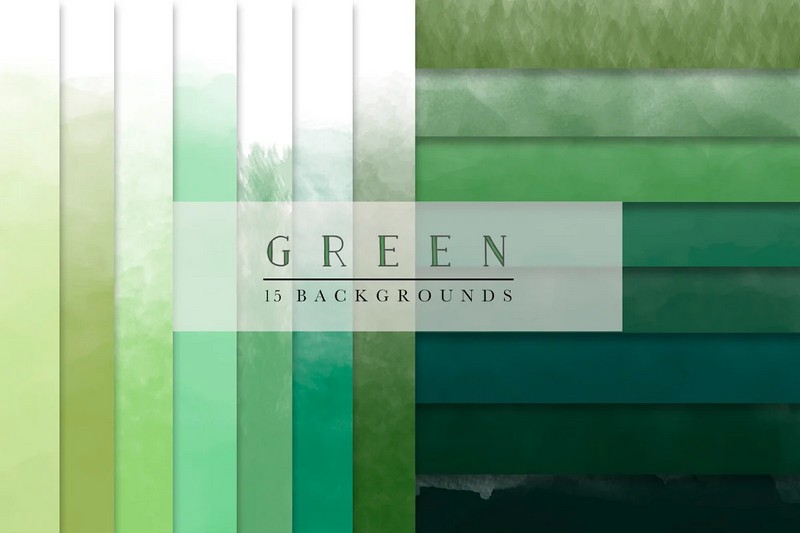 Green Watercolor Backgrounds