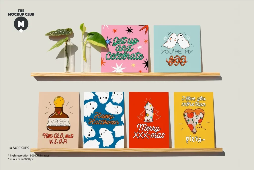 Greeting Cards On Shelves