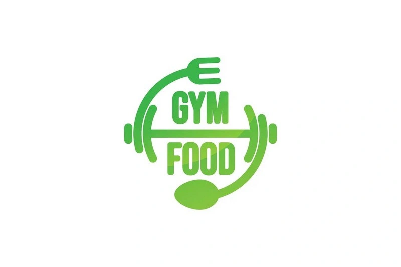 Gym Food Fitness Logo