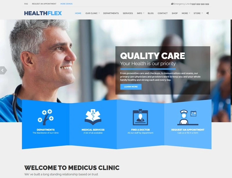 HEALTHFLEX Medical Health WordPress PHP Theme