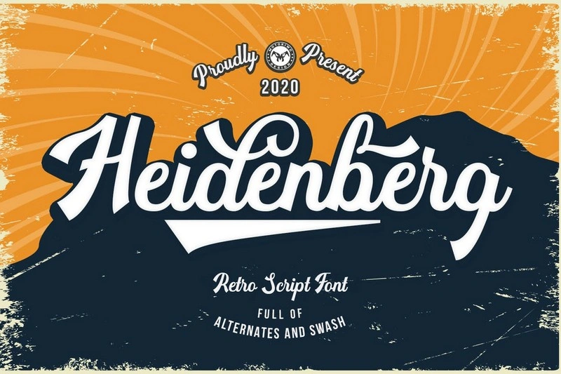 Heidenberg - Retro Font