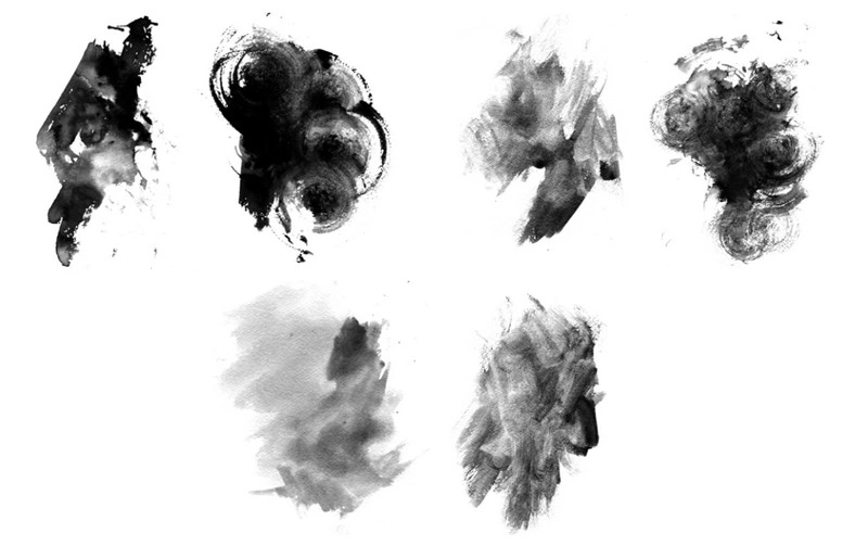 High-Res Photoshop Brushes Grungy Watercolor