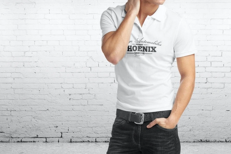 Hoenix Man Polo Shirt Mock-Up