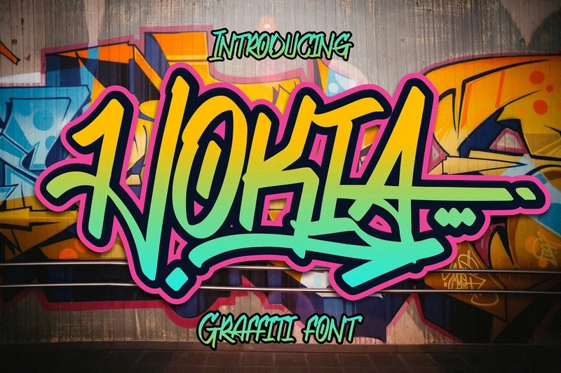 Hokia Graffiti Font