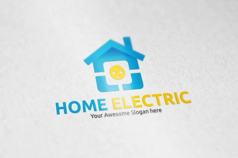 Home Electric Logo Template