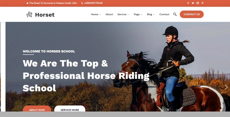 Horset - Horse Riding School php Theme