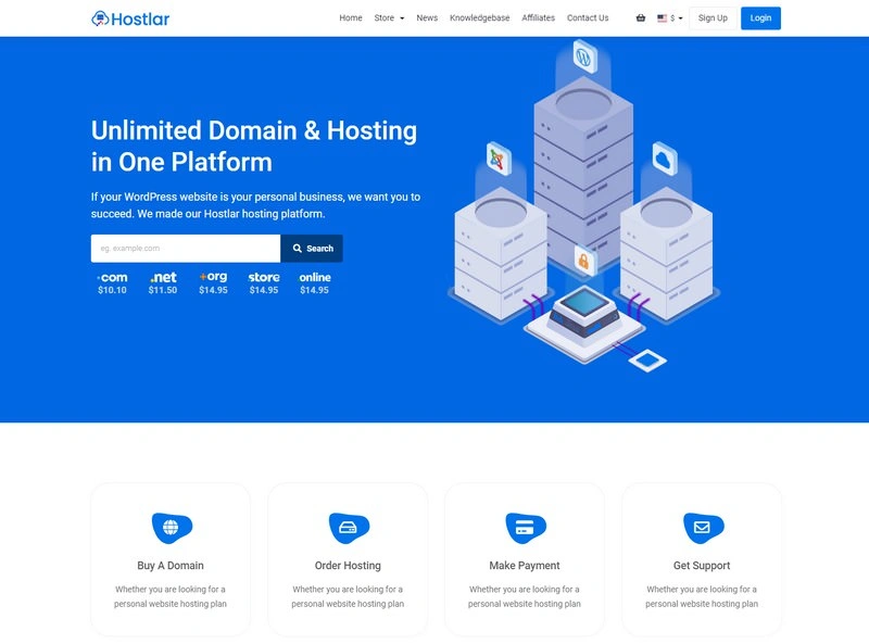 Hostlar – Domain Hosting Provider HTML 