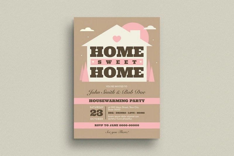 House Warming Invitation Flyer