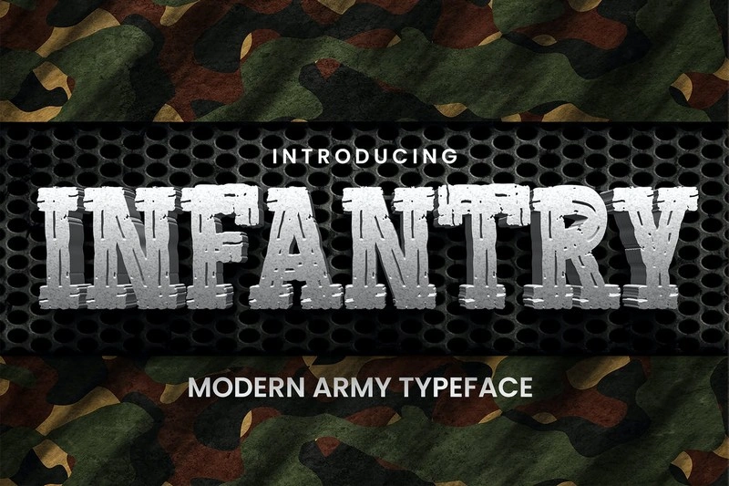 INFANTRY - Modern Army Typeface