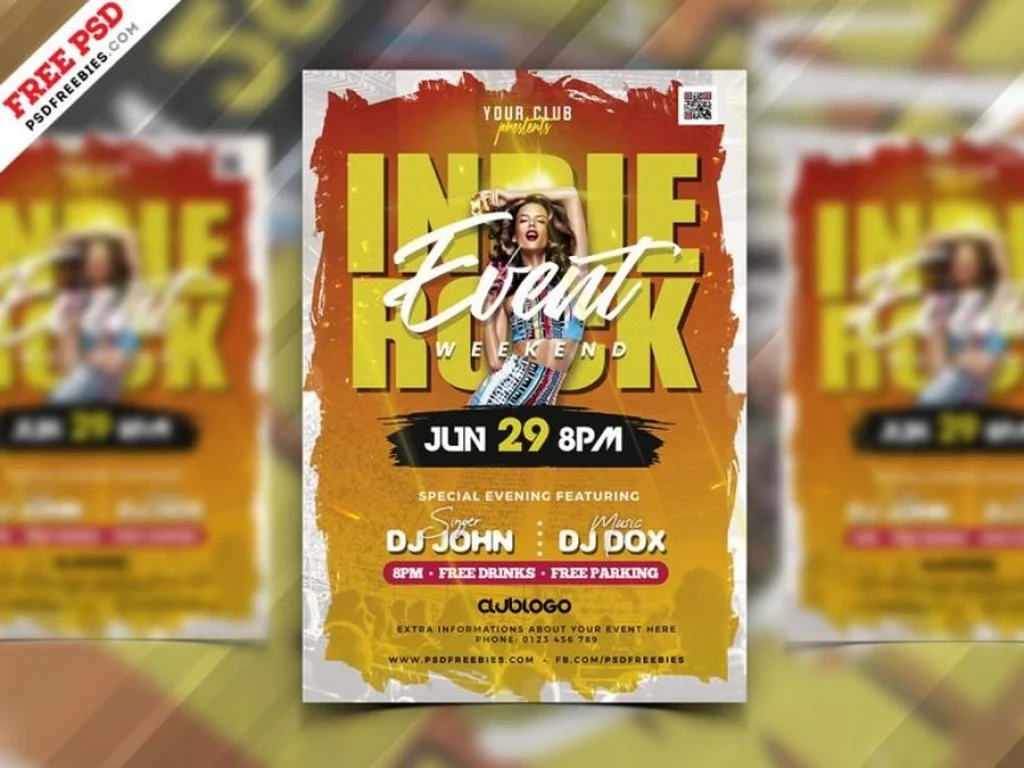Indie Rock Concert Poster