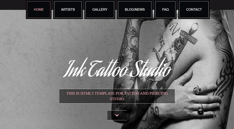 Ink Tattoo Studio - Parallax HTML5 Template