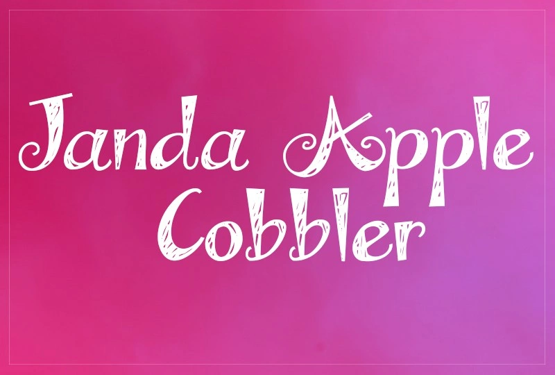 Janda Apple Cobbler