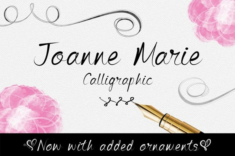 Joanne Marie Calligraphic Font