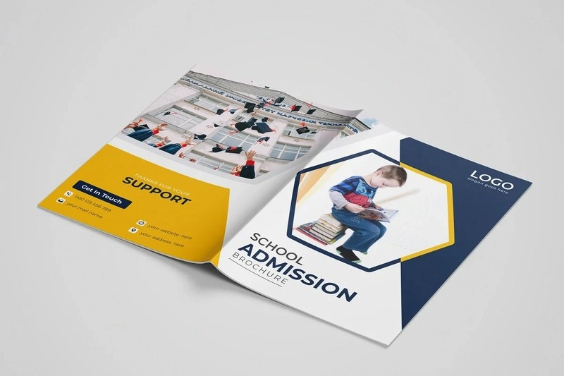 Kid School Admission Bifold Brochure