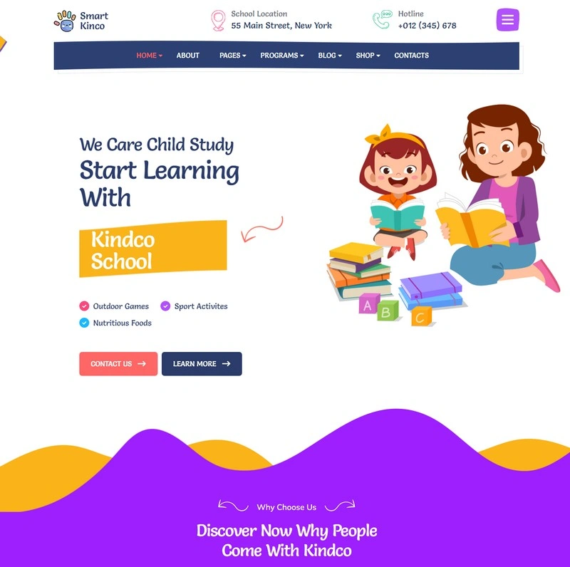 Kinco - Day Care & Kindergarten HTML Template