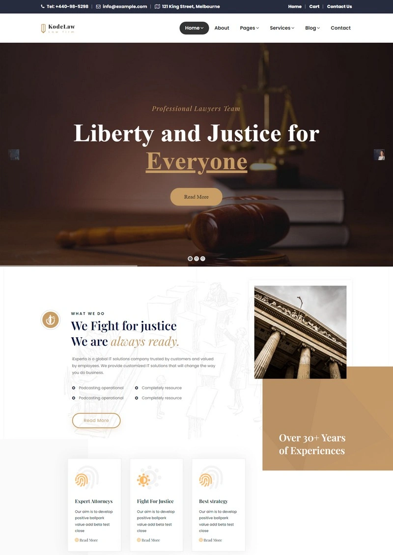 Kodelaw - Lawyer Attorney HTML